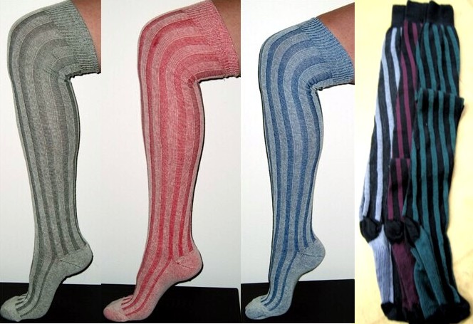 STOCKINGS VERTICAL STRIPE - THIGH SPECIAL ORDER COLORS STOCKINGS VERTICAL STRIPE - THIGH SPECIAL ORDER COLORS