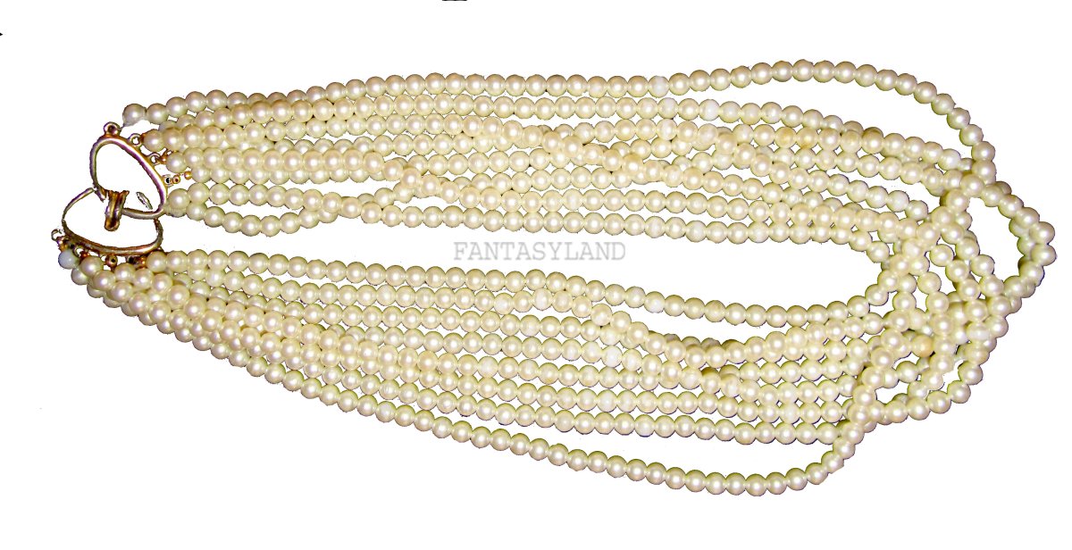Costume Pearl Necklace with 8 strands