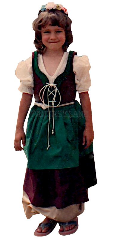 Renaissance Peasant Costume, Size Child 4 - 6