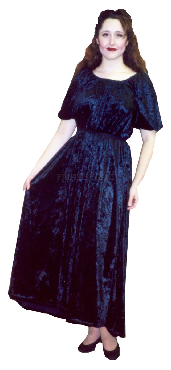 BLACK VELVET DRESS - Click Image to Close