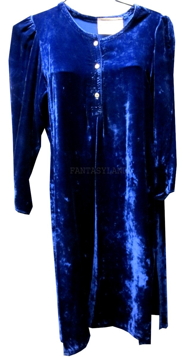 1960's - early 1970's Short Velvet Dress Size SM - MD - Click Image to Close