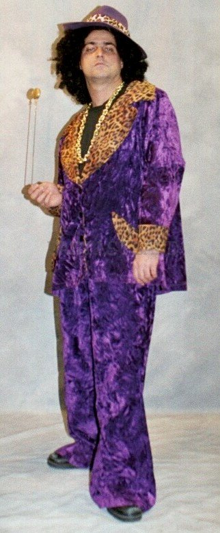 1970s Velvet Pimp Costume, Size XXLG - XXXL 48-52