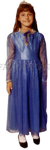 Blue Medieval Princess Child Costume Size 6 - 8 Blue Medieval Princess Child Costume Size 6 - 8