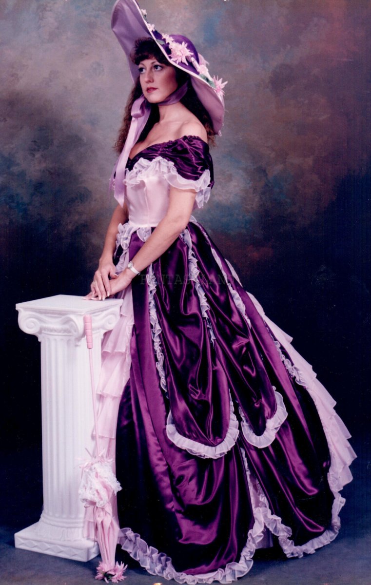 Southern Belle Costume Size 5, Pink & Purple