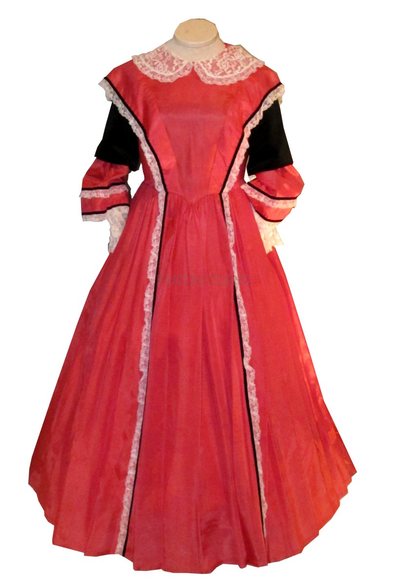 Civil War Dress, Size Md 10-12 Vintage
