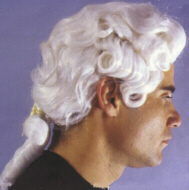 COLONIAL WIG - MALE - Soft White